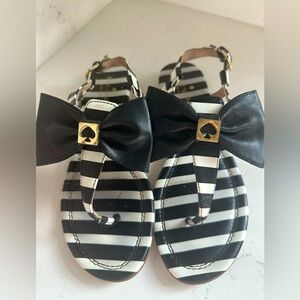 Kate spade flats never worn‎ striped 8